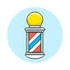 Barber Shop Illustration from UX Colors Set