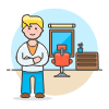 Hairstlye Barber 5 Illustration from UX Colors Set