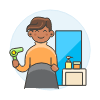 Hairstlye Salon 20 Illustration from UX Colors Set