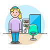 Hairstlye Salon 24 Illustration from UX Colors Set