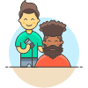 Hairstyle Barber 15 Illustration from UX Colors Set