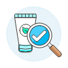 Skincare Checked Illustration from UX Colors Set | Free Download as SVG Vector and Transparent PNG | Streamline illustrations