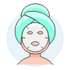 Spa Face 1 Illustration from UX Colors Set