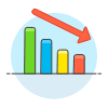 Drecreasing Chart Illustration from UX Colors Set