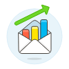 Increasing Envelope Chart Illustration from UX Colors Set