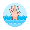 Drowning Hand 1 Illustration from UX Colors Set