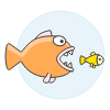 Big Small Fish Illustration from UX Colors Set