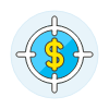 Crosshair Money Illustration from UX Colors Set | Free Download as SVG Vector and Transparent PNG | Streamline illustrations