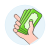 Hand Money 1 Illustration from UX Colors Set