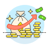 Money Cash Bag Illustration from UX Colors Set