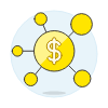 Money Network Illustration from UX Colors Set