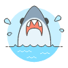 Shark Attack Illustration from UX Colors Set