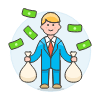Wealthy Business 2 Illustration from UX Colors Set