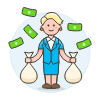 Wealthy Business 3 Illustration from UX Colors Set