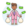 Wealthy Business 4 Illustration from UX Colors Set