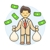 Wealthy Business 6 Illustration from UX Colors Set