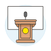 Podium Presentation 1 Illustration from UX Colors Set
