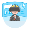 Vr Presentation 1 1 Illustration from UX Colors Set