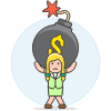 Carry Debt Bomb 4 Illustration from UX Colors Set