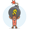 Carry Debt Bomb 5 illustration - Free transparent PNG, SVG. No sign up needed.