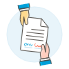 Contract Document 1 Illustration from UX Colors Set