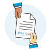 Contract Document 2 Illustration from UX Colors Set