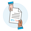 Contract Document 3 Illustration from UX Colors Set