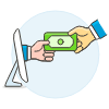 Online Payment 1 Illustration from UX Colors Set