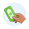 Payment Cash 1 2 Illustration from UX Colors Set