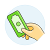 Payment Cash 1 3 Illustration from UX Colors Set