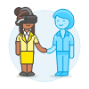 Virtual Agreement 5 Illustration from UX Colors Set
