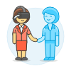 Virtual Agreement 6 Illustration from UX Colors Set