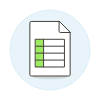 Invoice Spreadsheet 2 Illustration from UX Colors Set
