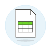 Xls Spreadsheet 2 Illustration from UX Colors Set
