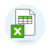 Xls Spreadsheet 3 Illustration from UX Colors Set