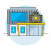 Cinema Illustration from UX Colors Set
