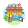 Sushi Bar illustration - Free transparent PNG, SVG. No sign up needed.