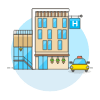 Hotel 1 Illustration from UX Colors Set