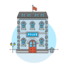 Police Station 2 Illustration from UX Colors Set
