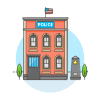 Police Station 3 Illustration from UX Colors Set