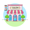 Salon Illustration from UX Colors Set