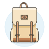 2 STRAP Bagpack Illustration from UX Colors Set