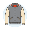 Baseball Jacket Illustration from UX Colors Set
