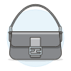 BLACK GRAY Purse Illustration from UX Colors Set