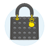 BLACK Purse Illustration from UX Colors Set