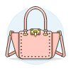 PINK Handbag Illustration from UX Colors Set | Free Download as SVG Vector and Transparent PNG | Streamline illustrations