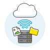 Cloud Connecting 17 Illustration from UX Colors Set