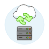 Cloud Sync 14 Illustration from UX Colors Set