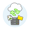 Cloud Sync 17 Illustration from UX Colors Set