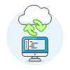 Cloud Sync 5 Illustration from UX Colors Set